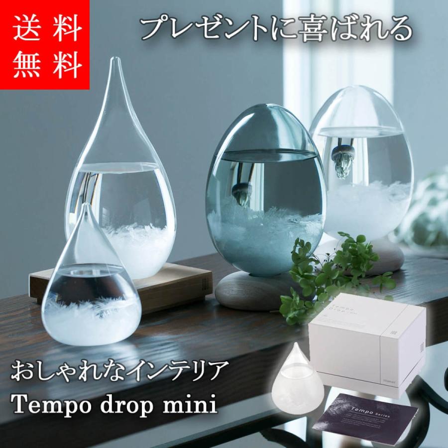 テンポドロップミニ 100percent Tempo drop mini 送料無料 ストームグラス プレゼントに喜ばれるおしゃれなしずく型のインテリア | 