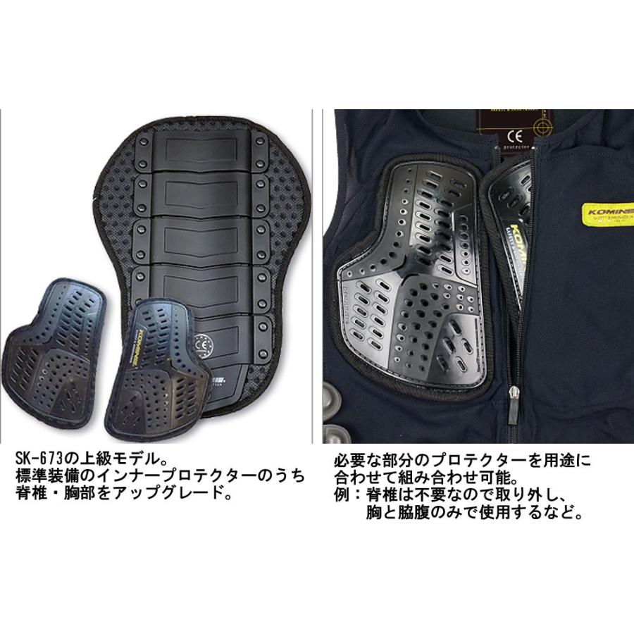 コミネ（Komine） SK-694 CE ボディプロテクションライナーベスト 
