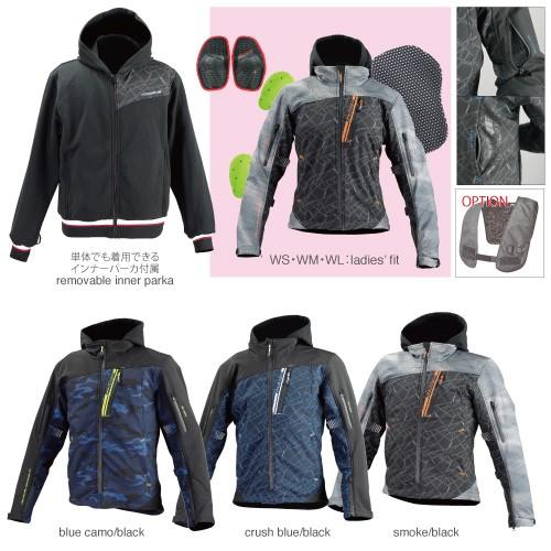 KOMINE プロテクトソフトシェルウィンターパーカー レディース レディースバイクジャケット KOMINE コミネ プロテクトソフト