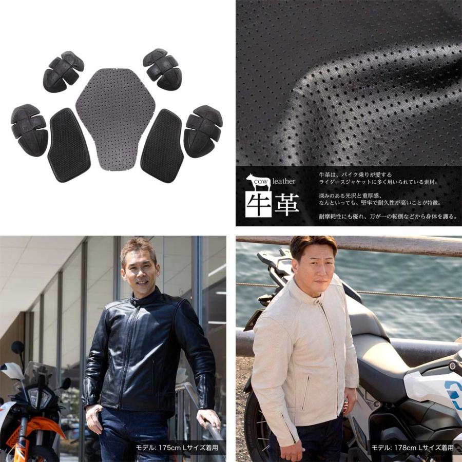 デグナー★メッシュレザージャケット M 白 定44000円★26SJ-8 DEGNER（デグナー） 【デグナーWEB正規代理店】 26SJ-8 メッシュレザー