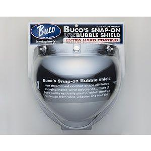 【あすつく★送料無料】BUCO（ブコ）★ジェットヘルメット用シールド スナップオン バブルシールド エクストラハードコーティング クローム (ミラーシールド)｜monodirect