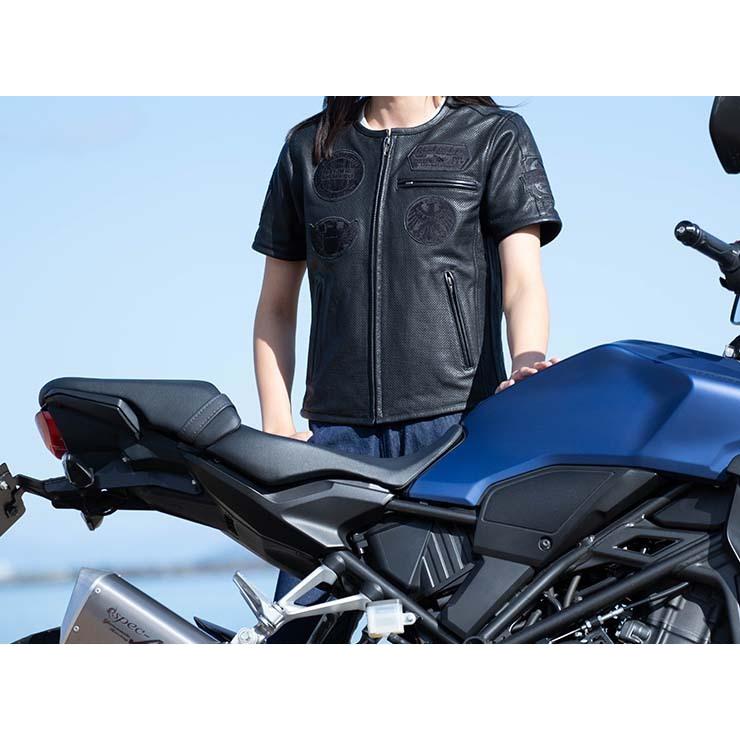 メッシュジャケット バイク 半袖レザーのおすすめ人気商品一覧