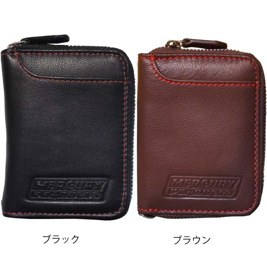 マーキュリープロダクツ (MERCURY Products) MPA-03 コンパクトで料金所でも出し入れスムーズ 本革 財布 BOXコインケースタイプ