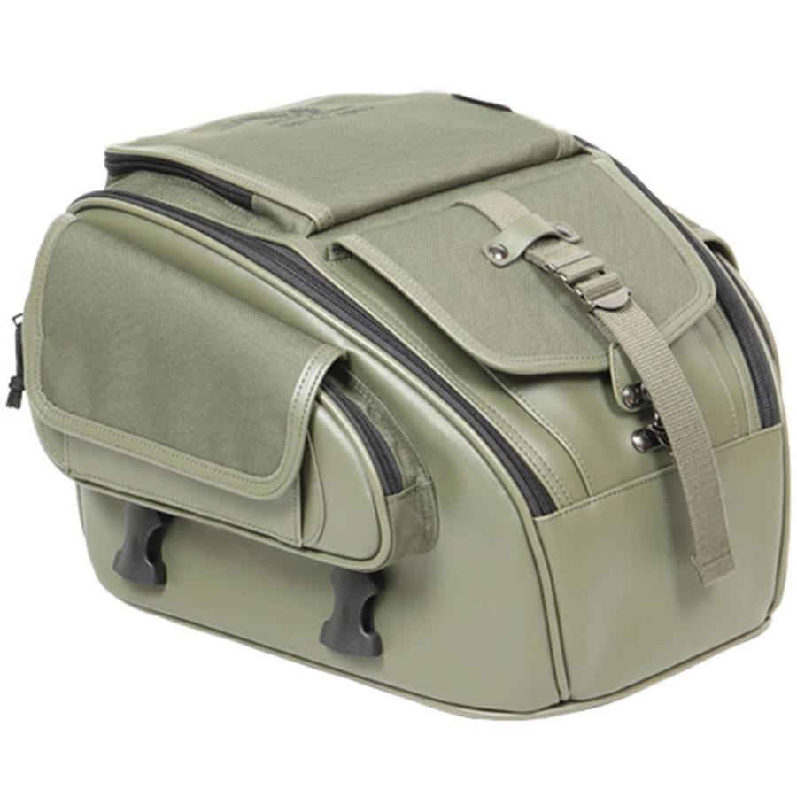 DEGNER - 【デグナーWEB置き目代わりになる店】デグナー NB-184 テキスタイルシートバッグ TEXTILE SEAT BAG カーキ NB-184 バイク-バイク用バッグ