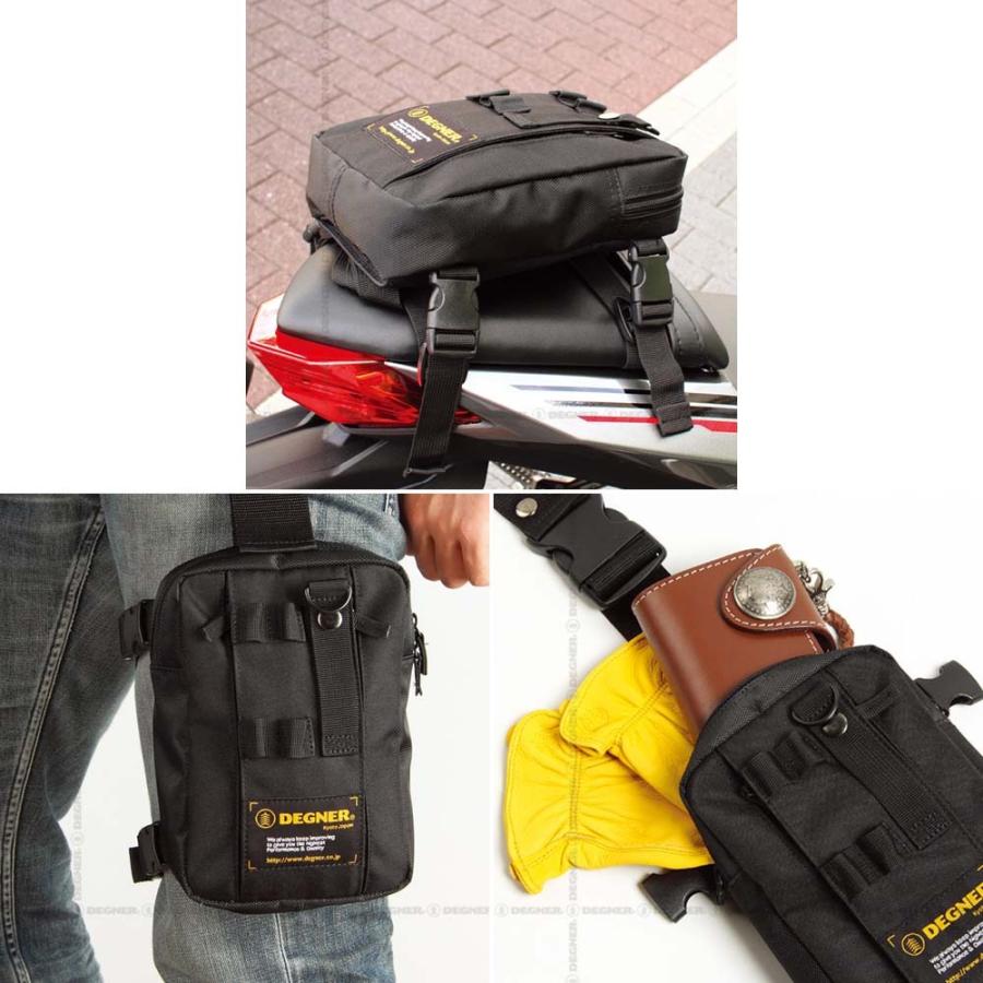 【送料無料★デグナー認定WEB正規代理店】デグナー (DEGNER) ★シートホルスターバッグ / SHEET HOLSTER BAG（ブラック） NB-86｜monodirect｜04