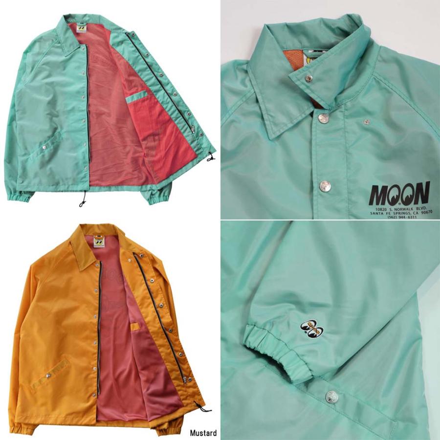 MOONEYES ミントグリーン★ 風を通さないバイク用コーチジャケット MOONEYES 【一部当店在庫有】 ムーンアイズ 正規品取扱店 OMJ-028