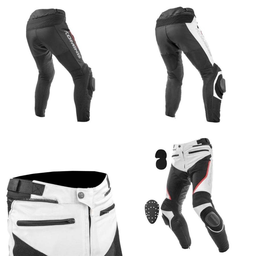 コミネ（Komine） PK-757 07-757 R-SPEC レザー メッシュ パンツ
