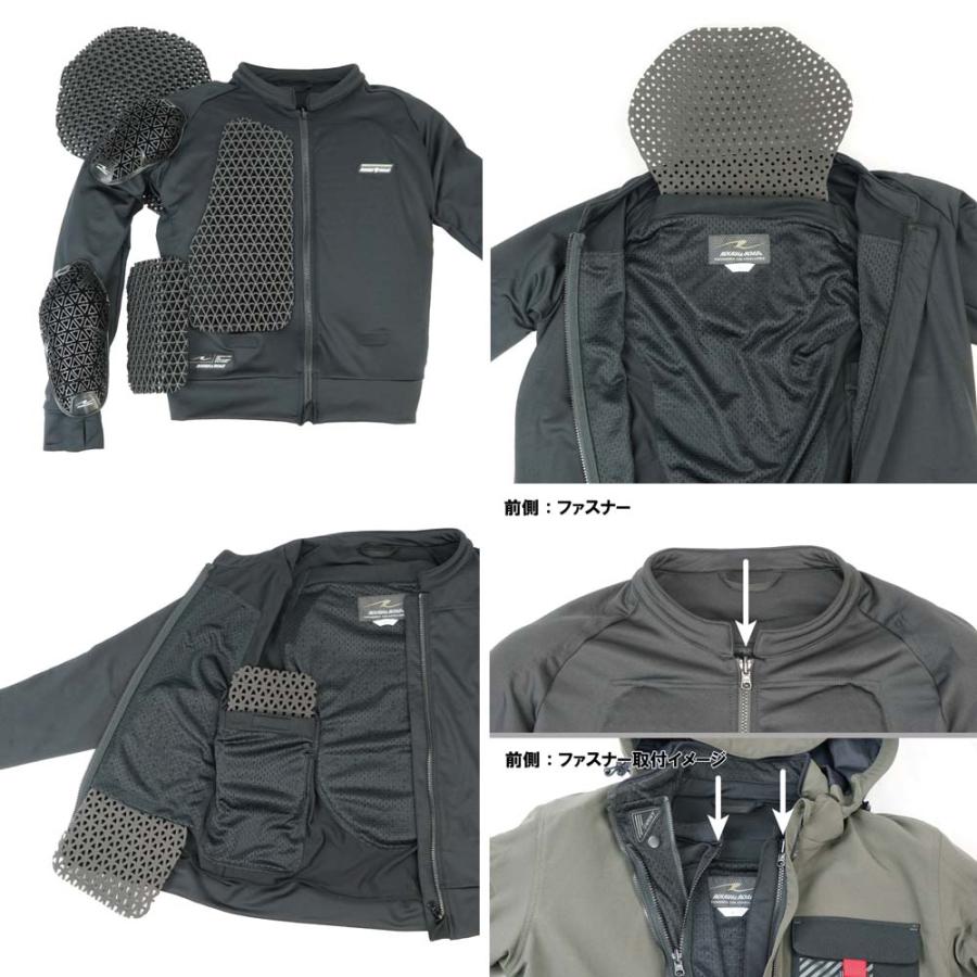 ROUGH&ROAD ジャケット バイク プロテクター付き ラフ＆ロード ラフアンドロード (ROUGH&ROAD) ☆ボディープロテクター