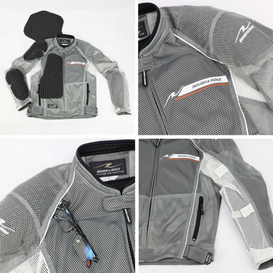 ☆ ラフアンドロード ダイレクトエアメッシュジャケット RR7351　LLサイズ RR7351 ダイレクトエアメッシュジャケットFP | ラフ＆ロード