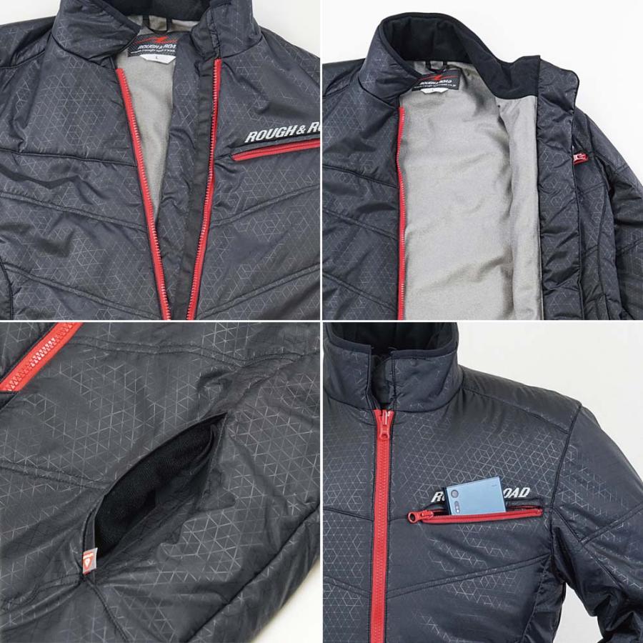 【新品未使用&タグ付き】 ラフ&ロード プリマロフトチタンインナージャケット ラフ＆ロード ラフアンドロード (ROUGH＆ROAD)☆ WGプリマロフトチタン