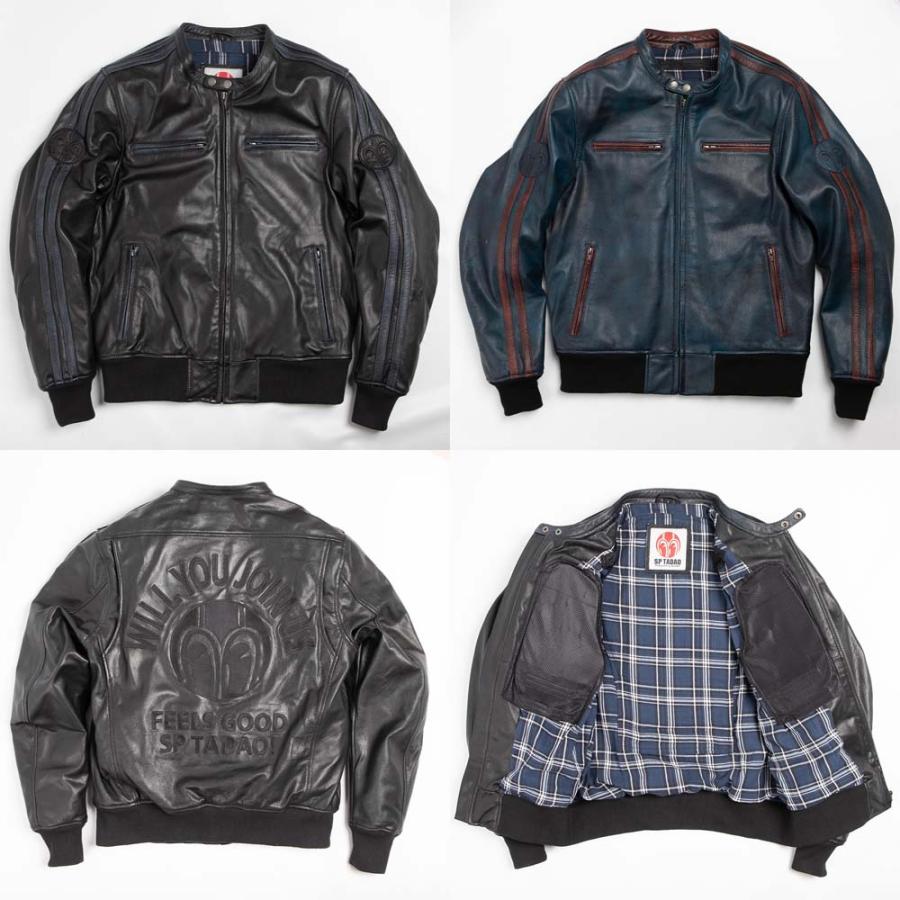 ★デグナー SP忠男コラボ レザージャケット プロテクター標準装備 ライダース バイク 【SP忠男コラボ】SP忠男レザージャケット[SPJ-6] ウェア,メンズ