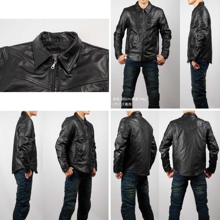 DEGNER（デグナー） 【デグナーWEB正規代理店】 SRS-5 レザーシャツ 羊