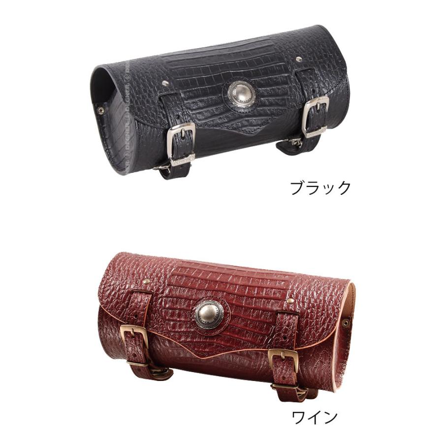 【送料無料★デグナー認定WEB正規代理店】デグナー (DEGNER) ★クロコダイル柄レザーツールバッグ / LEATHER TOOLBAG TB-3CR