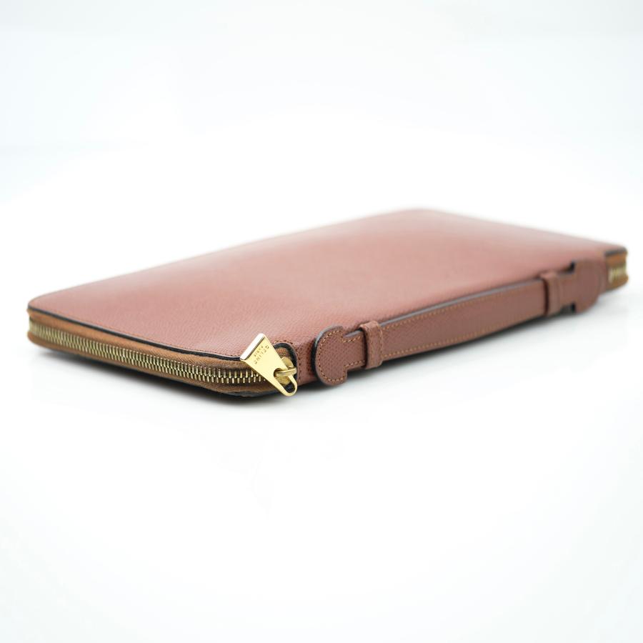 セリーヌ CELINE オーガナイザー パスポートケース トラベルウォレット セカンドバッグ レザー ブラウン 1166モノ道楽