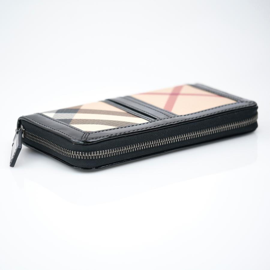 BURBERRY バーバリー 長財布 ラウンドファスナー ノバチェック 