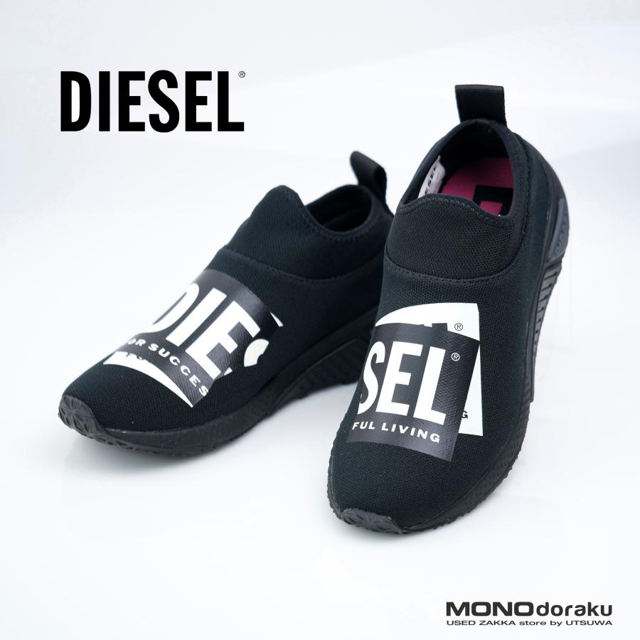 DIESEL ディーゼル ロゴステッカー スリッポン ローカットスニーカー 