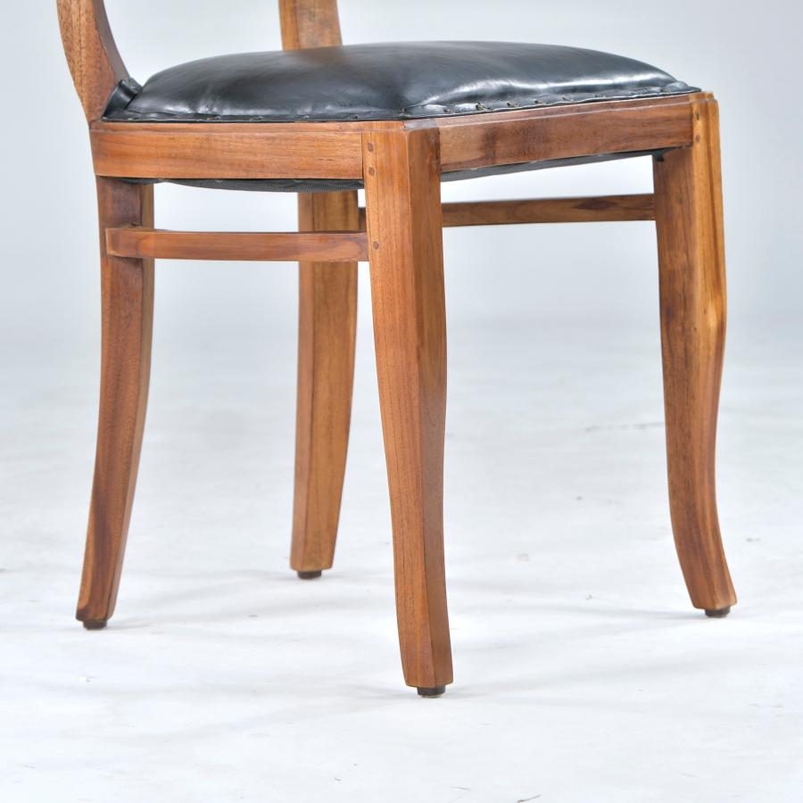 CORIGGE MARKET 本革 スツール アジアンチーク 無垢材 レトロ ②