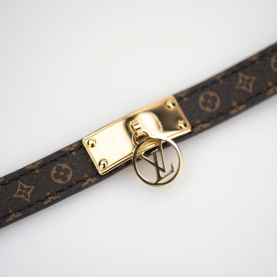 LOUIS VUITTON ルイ ヴィトン M4150F モノグラム ブラスレ ロゴマニア 
