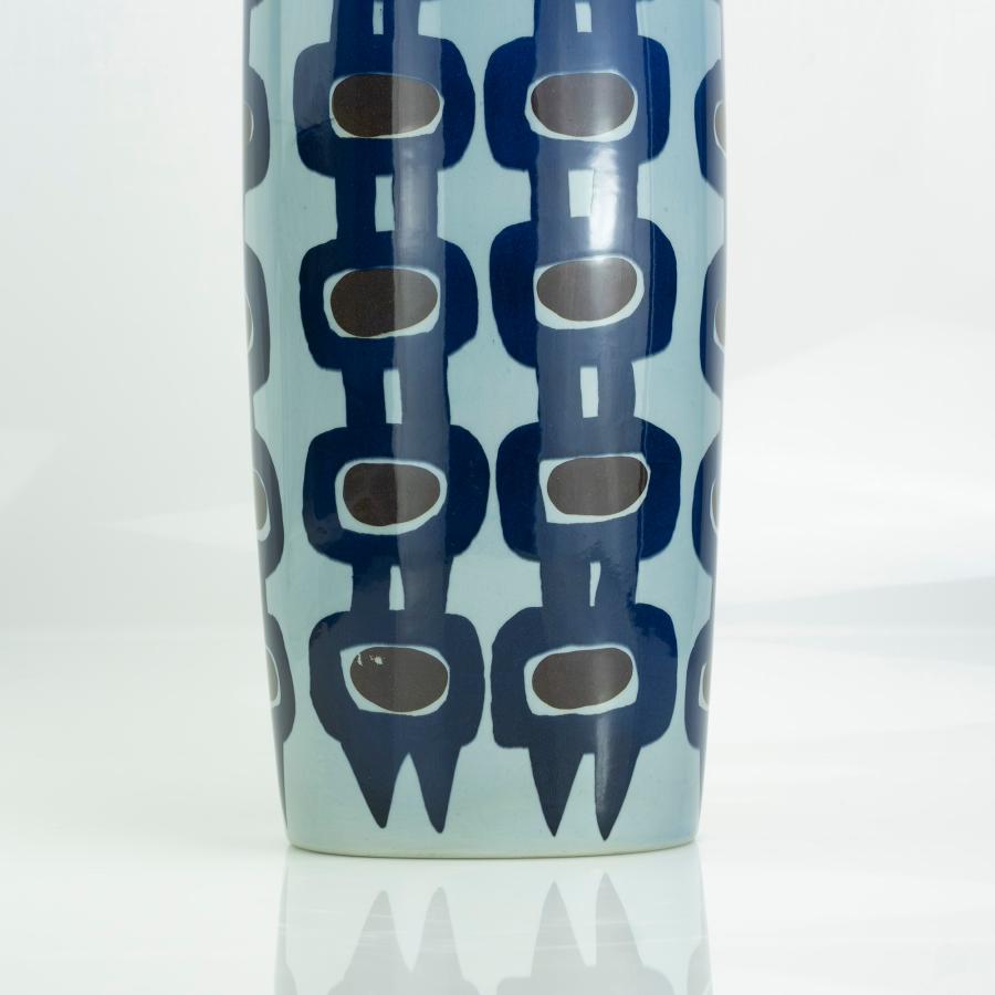 希少品✾未使用✾ロイヤルコペンハーゲン/フラワーベース/インゲ・リセ・コフォード ブルーフルーテッド プレイン ベース S|ロイヤル コペンハーゲン 公式