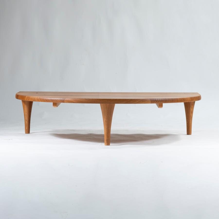 飛騨産業 センターテーブル 森のことば 半円形リビングテーブル w150