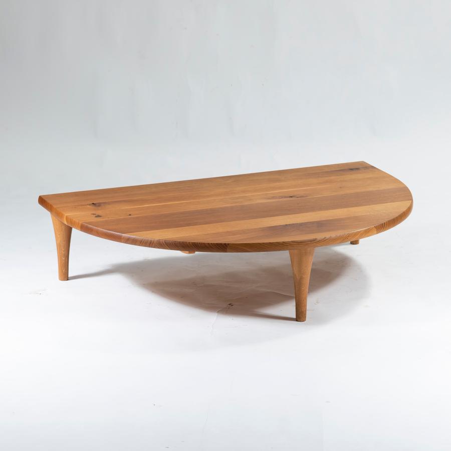 飛騨産業 センターテーブル 森のことば 半円形リビングテーブル w150