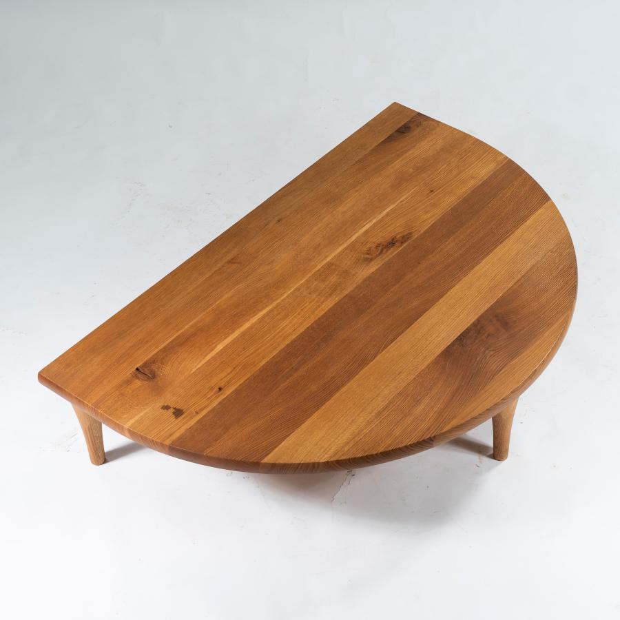 飛騨産業 センターテーブル 森のことば 半円形リビングテーブル w150