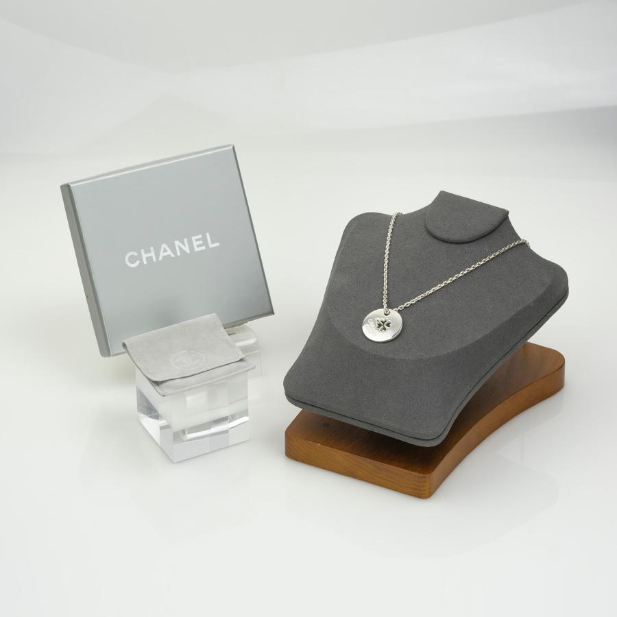 CHANEL シャネル クローバーモチーフ ネックレス シルバー925