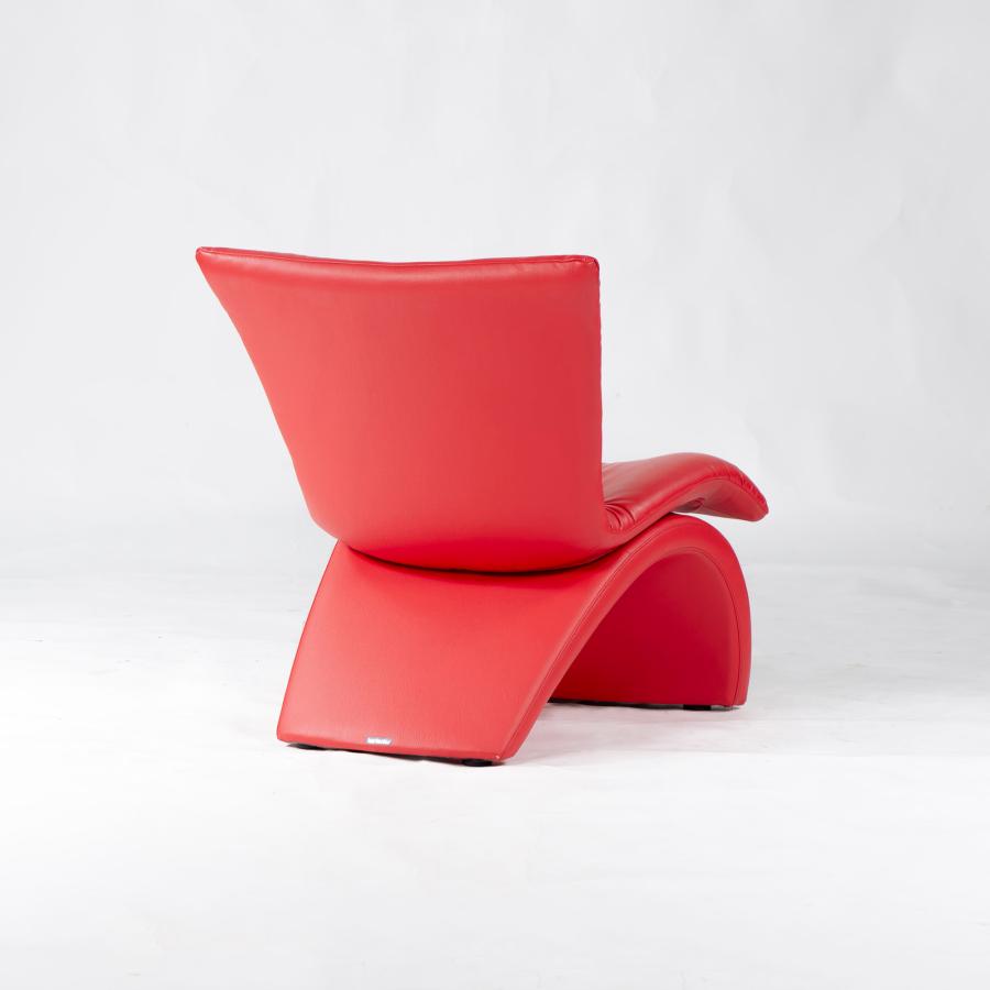 ①カリモク　karimoku オールドカリモク　レッド　レザー　アームソファ カリモク家具 ソファ カリモク Karimoku UA4605 1Pソファ レッド