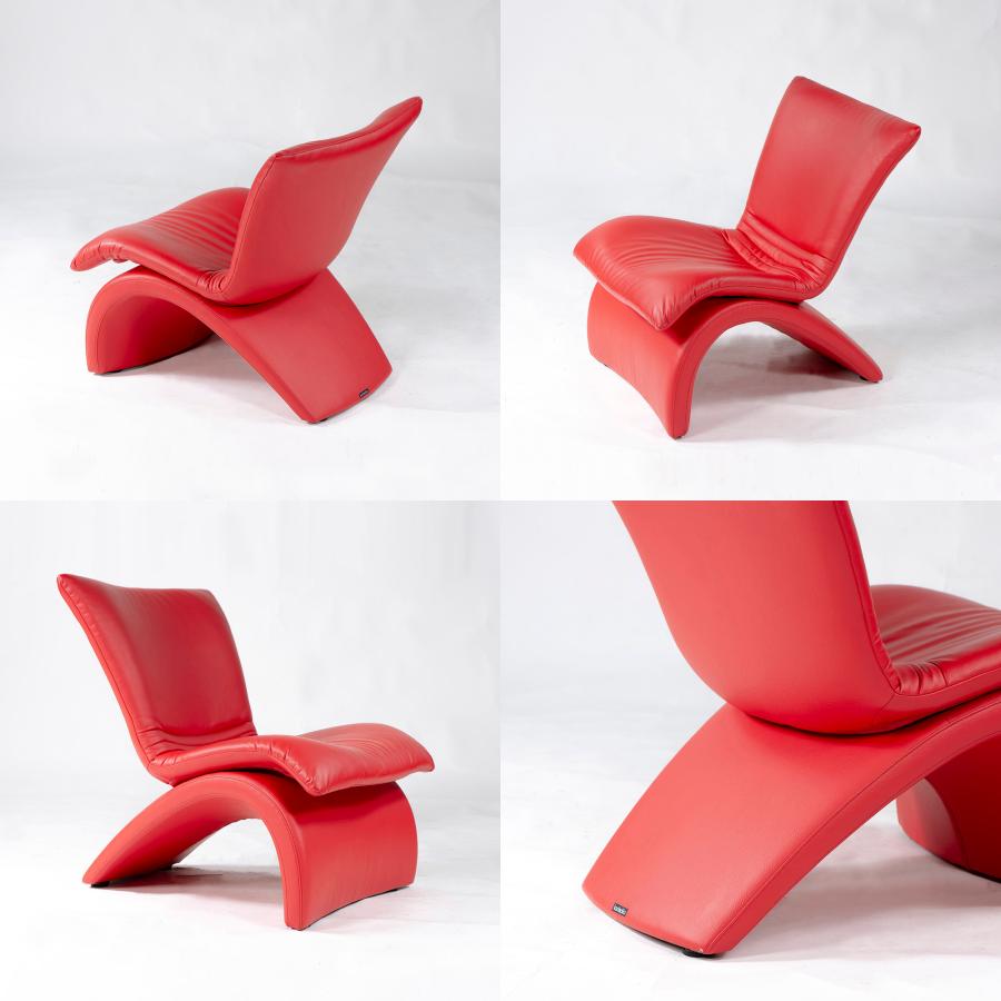 カリモク　一人掛けソファ カリモク家具 ソファ カリモク Karimoku UA4605 1Pソファ レッド