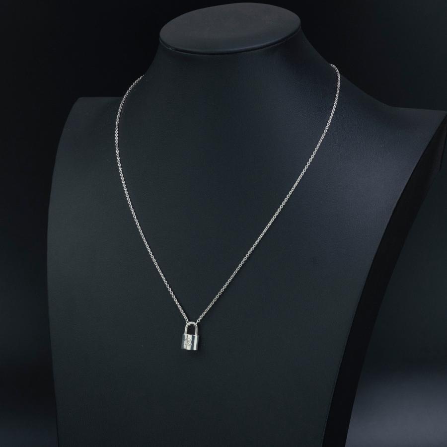 Louis Vuitton シルバーロックイットネックレス ロックペンダント LOUIS VUITTON パンダンティフ シルバー・ロックイット Lockit