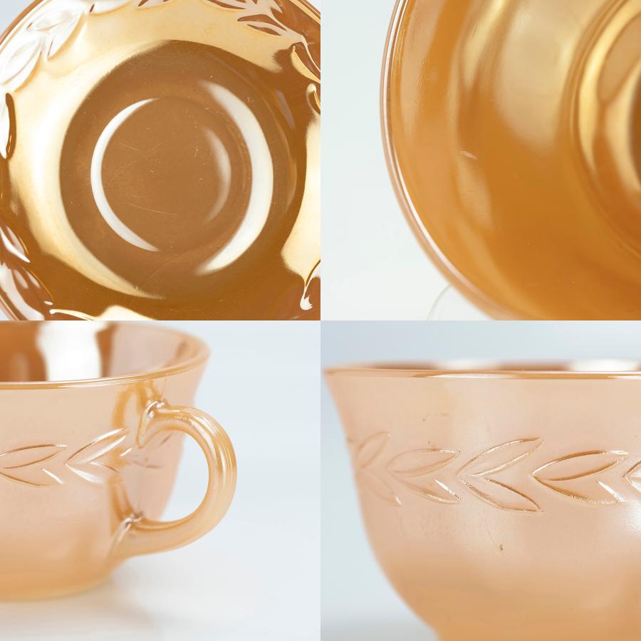 FIRE KING ファイヤーキング Fire-King ピーチラスター ローレル