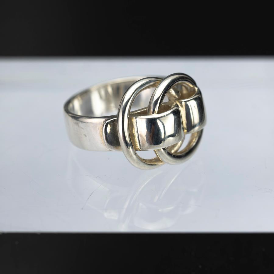 HERMES（エルメス） ドゥザノー リング 7号〜8号相当 シルバー925 Deux
