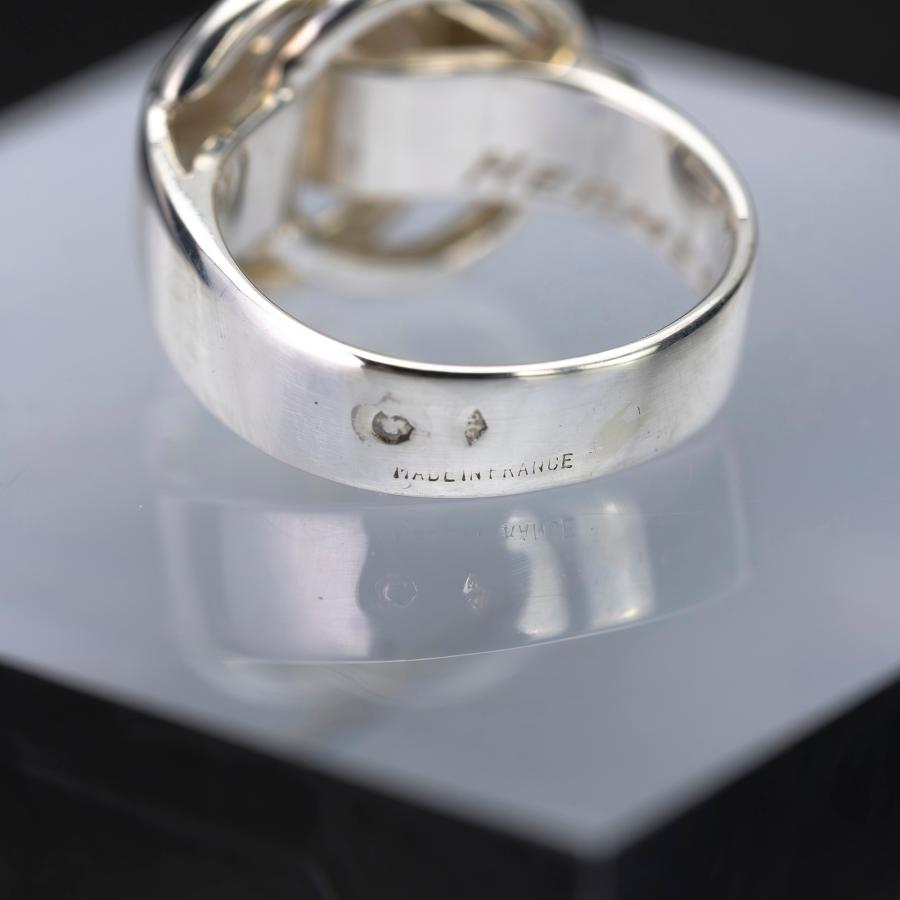 HERMES（エルメス） ドゥザノー リング 7号 シルバー925 Deux Anneaux