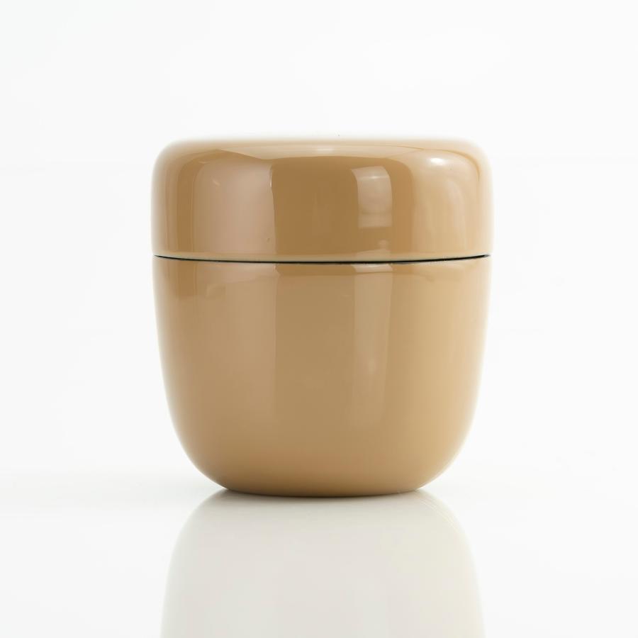 斎藤宗甫作 金地 干網蒔絵棗 共箱 茶道具 作家物 蒔絵 漆芸 抹茶器