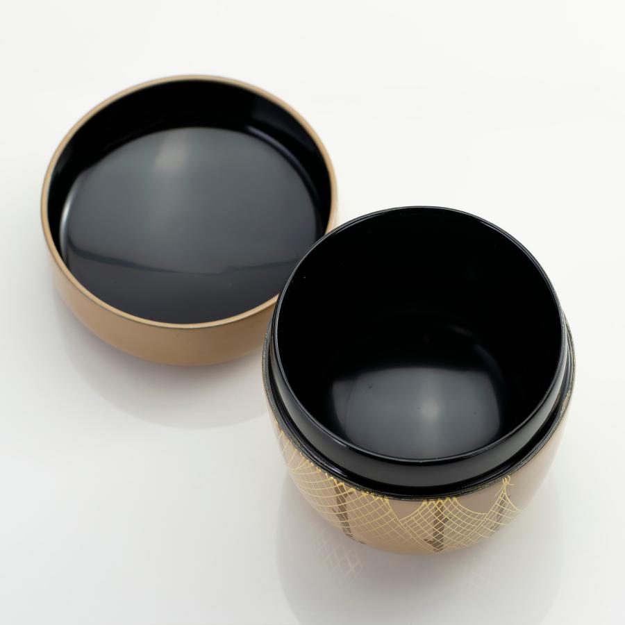 Ｔ８０２　棗　『金蒔絵』『稲井玉甫 作』　共箱　茶道具 斎藤宗甫作 金地 干網蒔絵棗 共箱 茶道具 作家物 蒔絵 漆芸 抹茶器