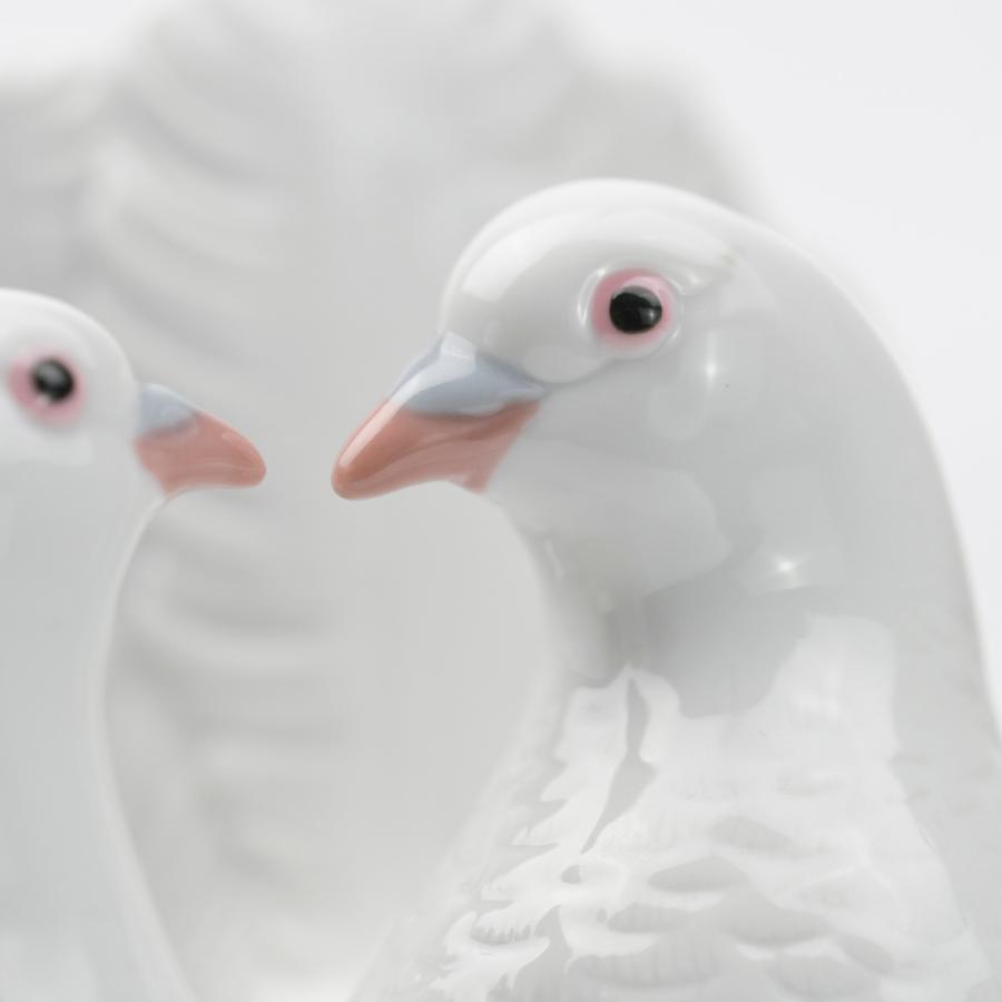 リヤドロ　つがいの鳩　★絶版★美品★縁起物★ リヤドロ つがいの鳩 ☆絶版☆美品☆縁起物☆ 【公式通販】