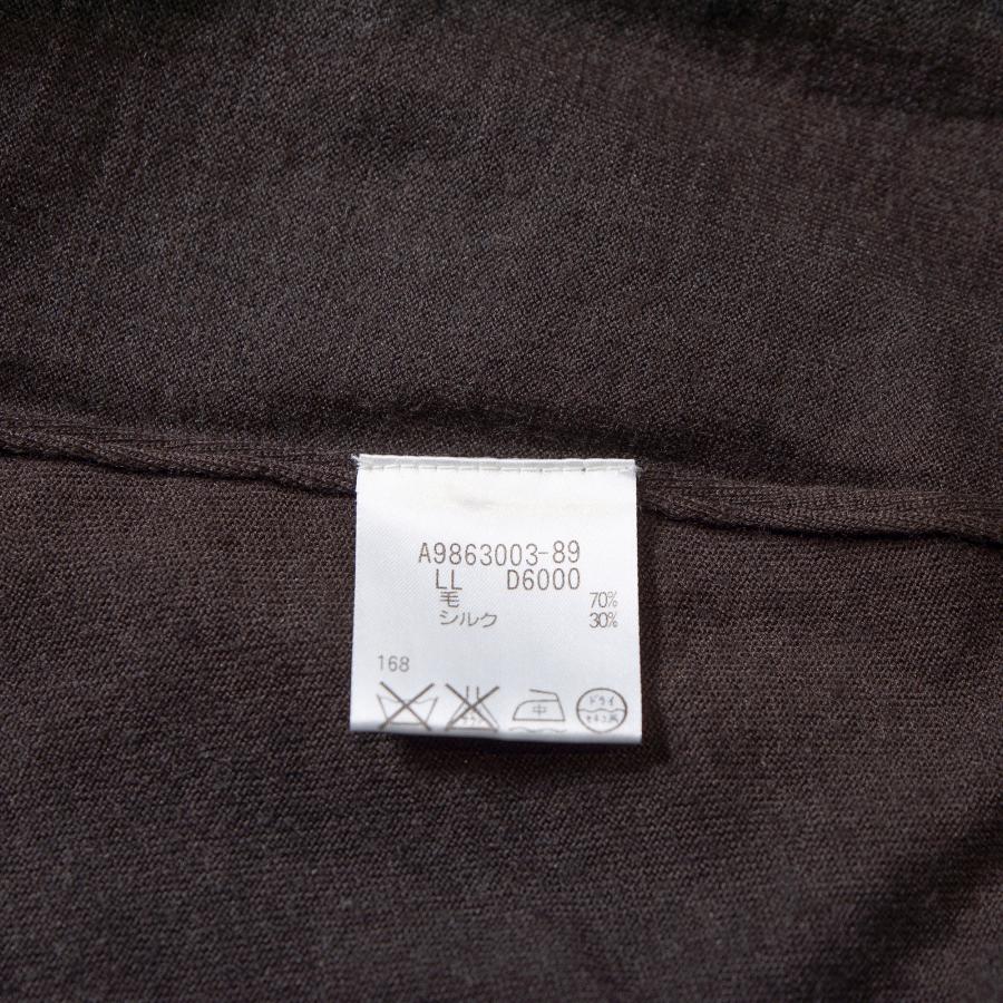 Aquascutum（アクアスキュータム） ジップポロ シルク混 ニット