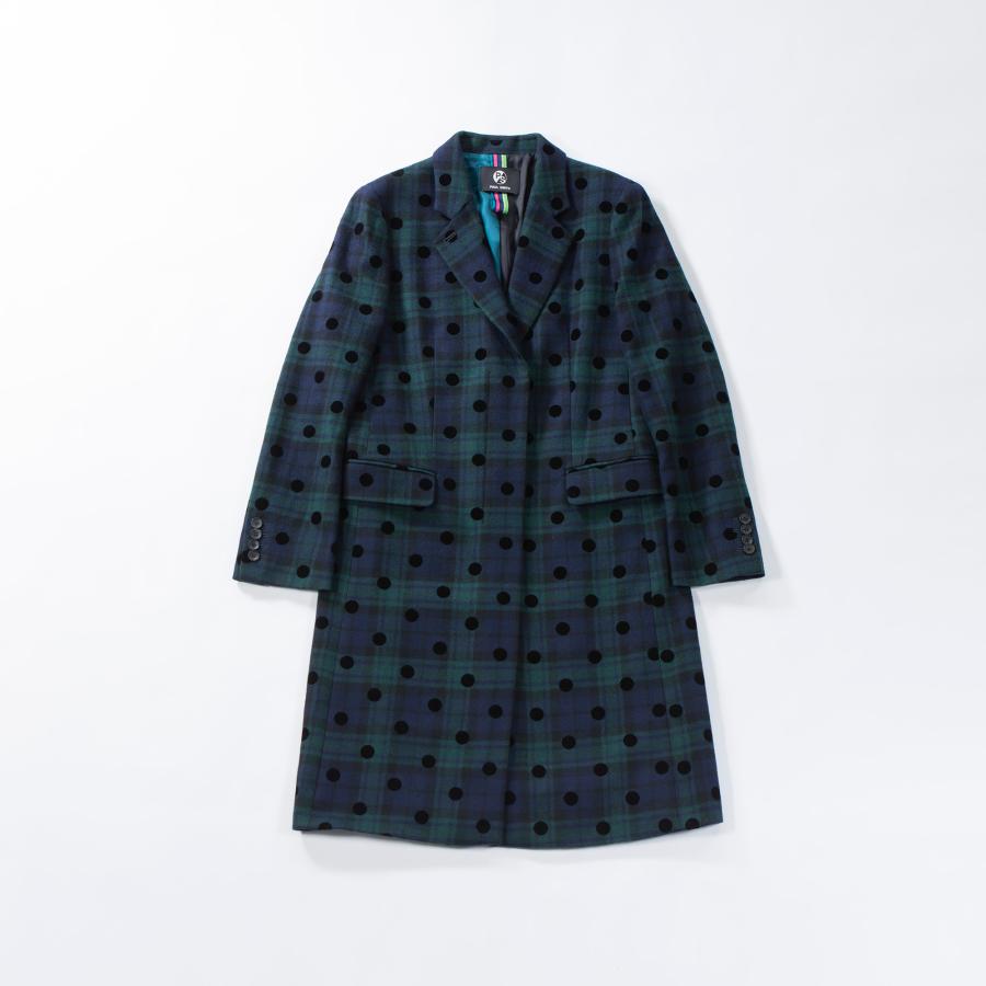 PS Paul Smith ポールスミス チェスターコート ドット×チェック