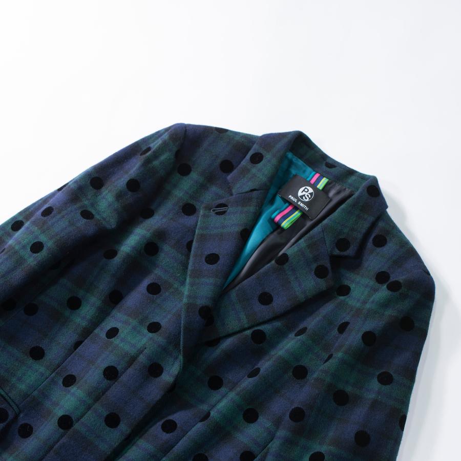 PS Paul Smith ポールスミス チェスターコート ドット×チェック