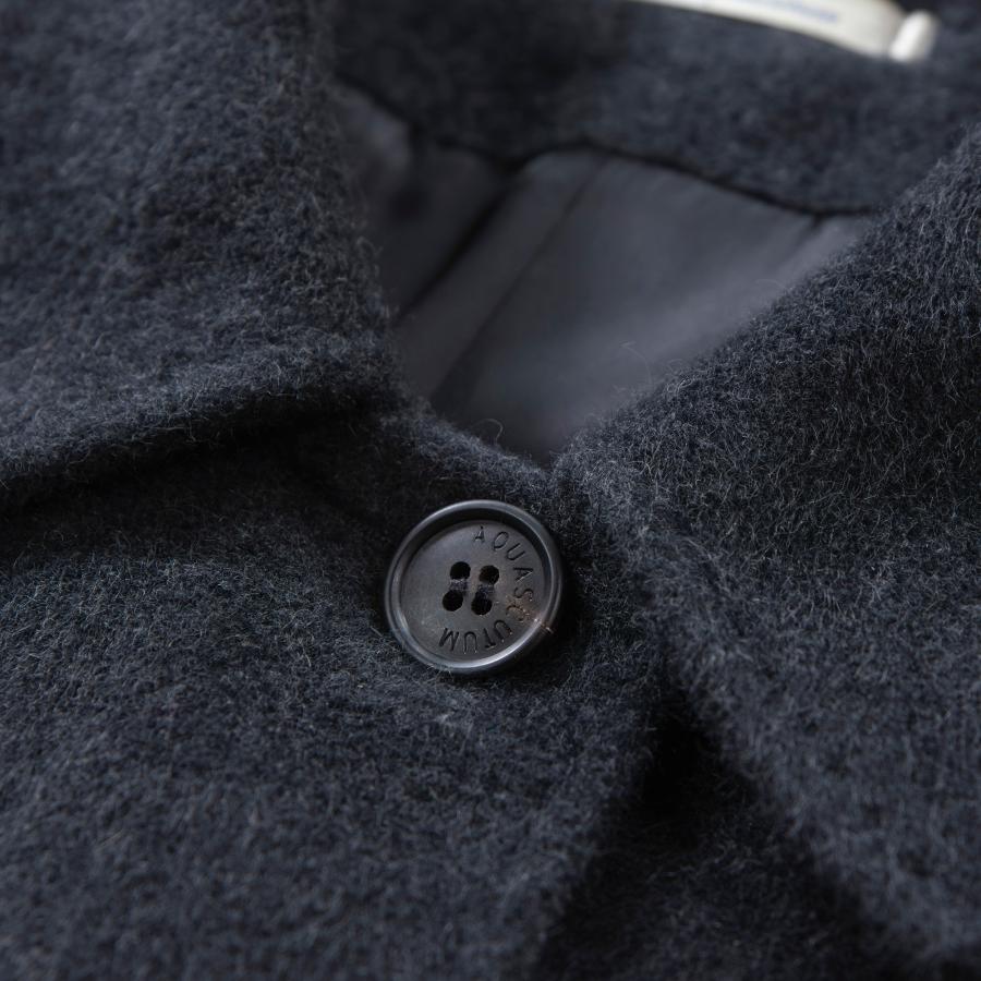 極美品✨アクアスキュータム　アンゴラ　ベルト ロング丈　綺麗上品ベルテッドコート 極美品✨アクアスキュータム アンゴラ ベルト ロング丈 綺麗上品