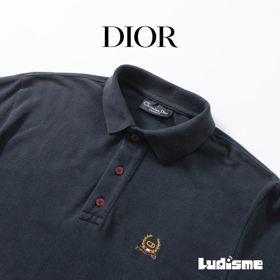 Dior HOMME ディオール Christian MONSIEUR 鹿の子ポロシャツ
