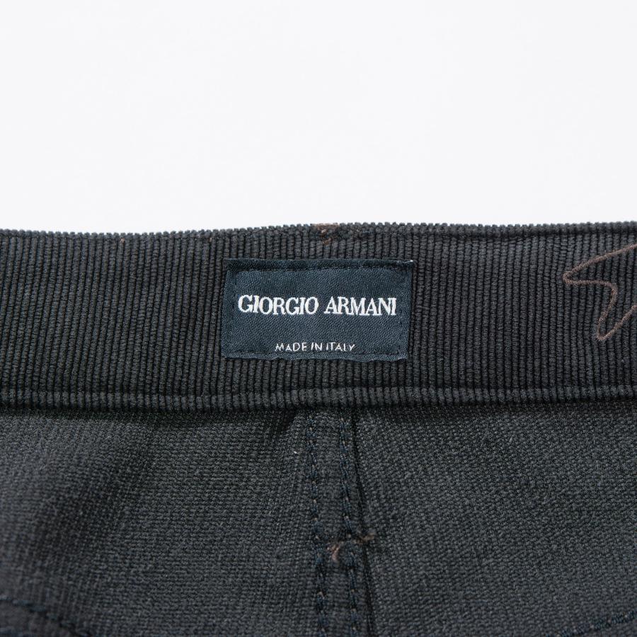 GIORGIO ARMANI アルマーニ コーデュロイワイドパンツ 38 ブラック