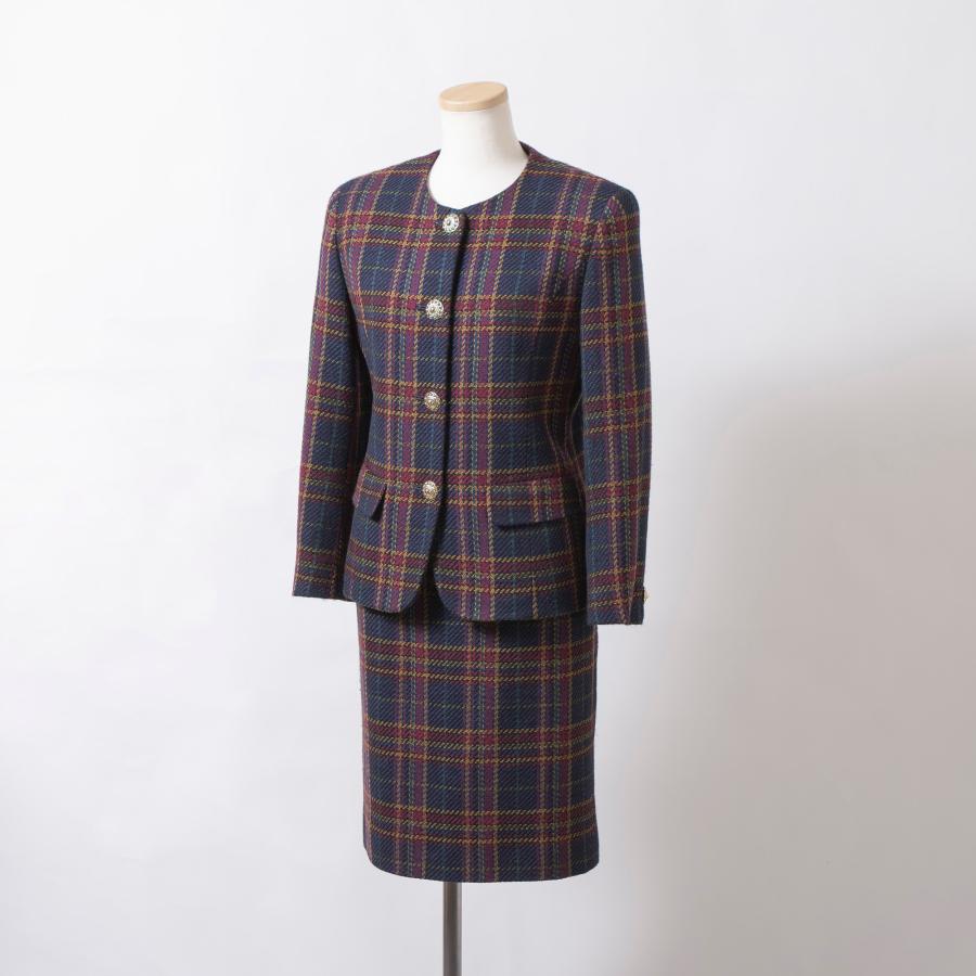 Burberry ツイードジャケットスカートセット BURBERRY（バーバリー） Burberrys 90s ツイード セットアップ