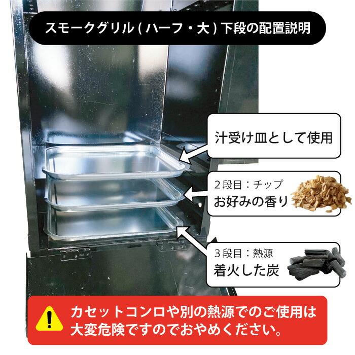カシワ スモークグリル ハーフ・大用 四角皿 1枚 受け皿 四角皿 燻製器