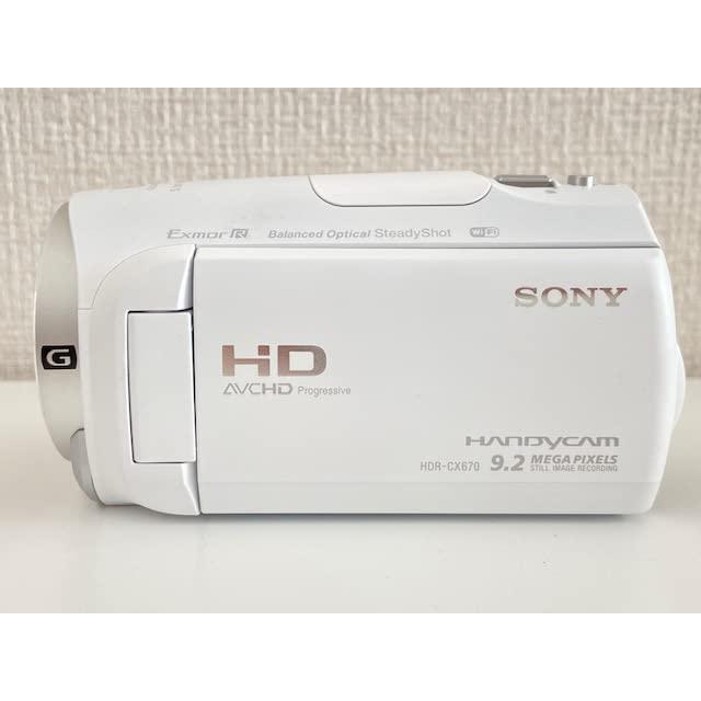 SONY HDビデオカメラ Handycam HDR-CX670 ホワイト 光学30倍 HDR-CX670-W｜monoeliq｜03