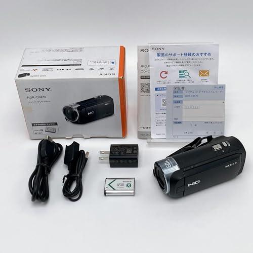 ソニー ビデオカメラ Handycam HDR-CX470 ブラック 内蔵メモリー