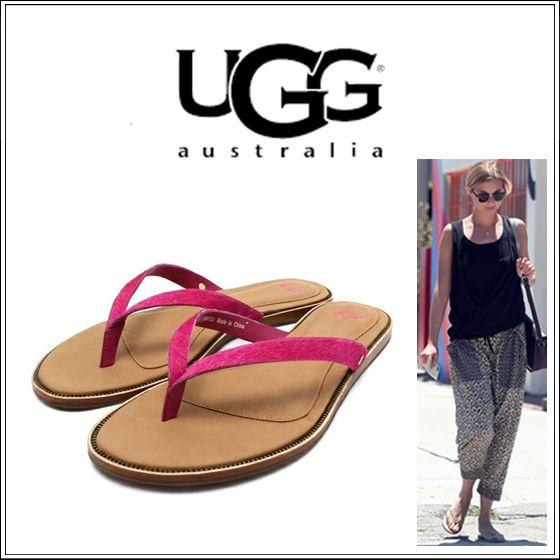 【UGG Australia(アグオーストラリア)】Allaria Calf Hair(アラリアカーフヘアー) #1004430 PRINCESS PINK(プリンセスピンク)[トングサンダル][レディス]｜monofactory