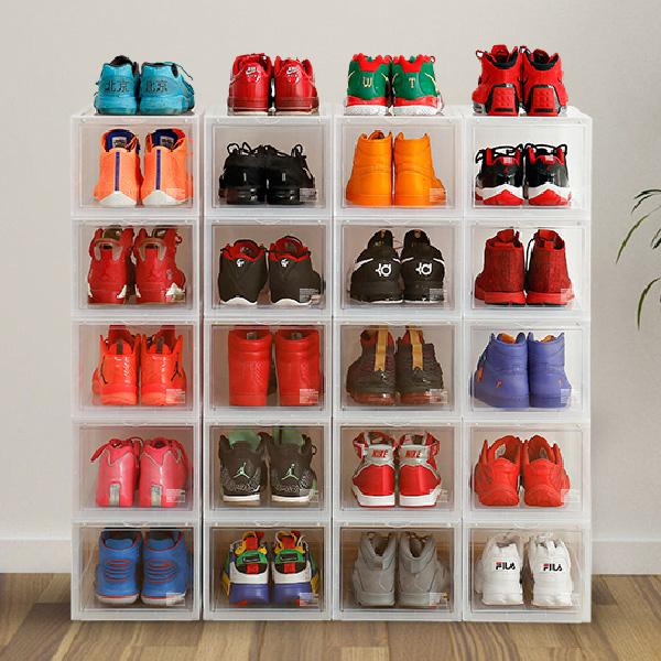 b.c.l シューズラック クリア シューズボックス スリム おしゃれ 収納