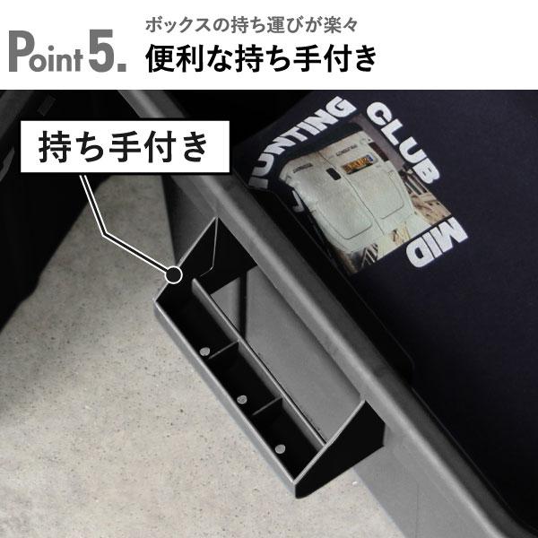 収納ボックス コンテナボックス 屋外 おしゃれ 収納ケース 衣装ケース 押し入れ 収納 ベッド アウトドア ソー ラージトート THOR LARGE TOTES DC 75L 2個セット_26