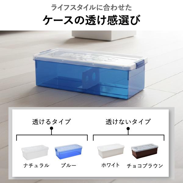 伊勢藤 本収納ケース クローゼット 収納ボックス クリアケース 漫画